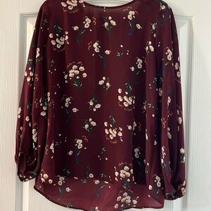 Floral long sleeve shirt